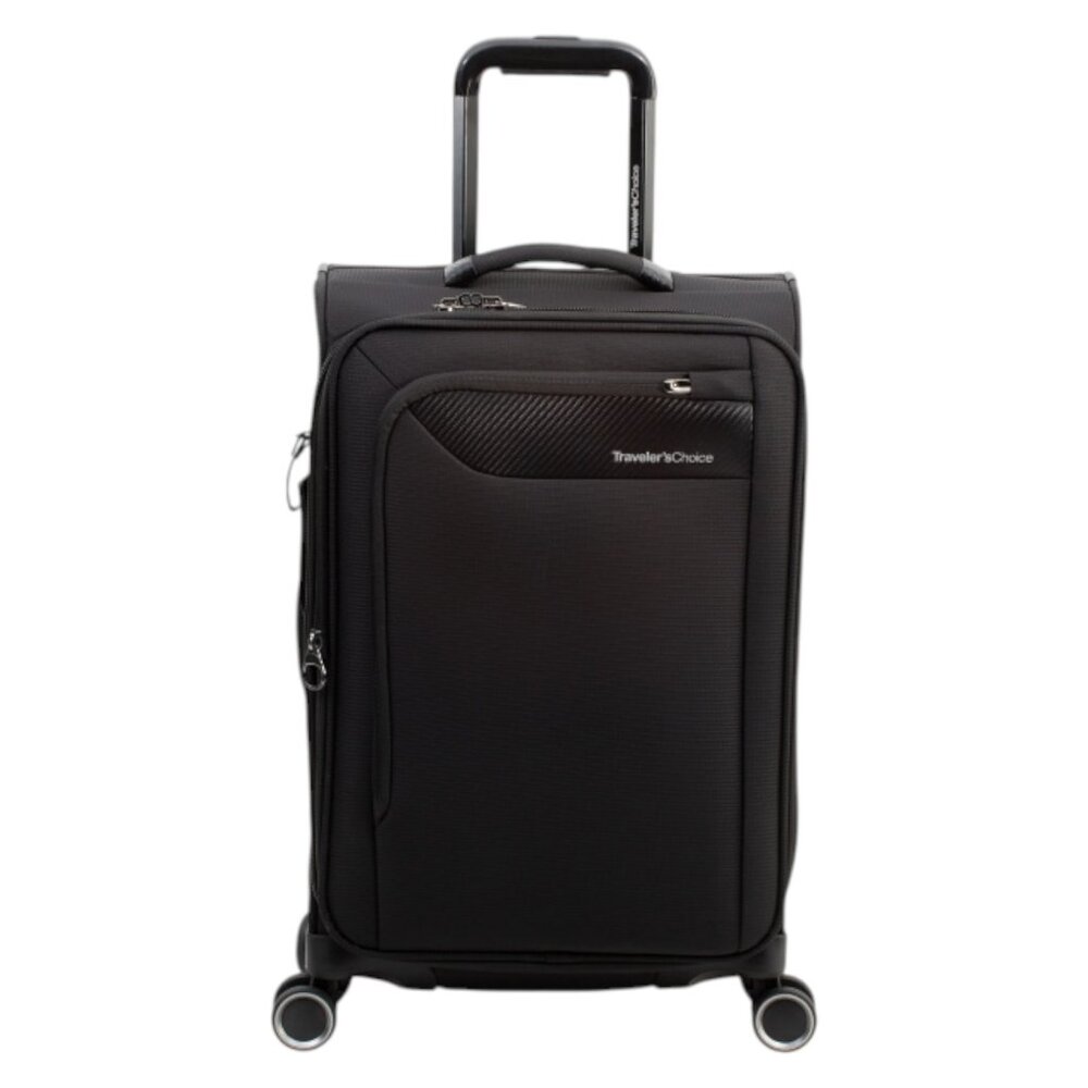 TRAVELERS CHOICE 22in Caymen Softside Carry-on Spinner With Built-in Garment Bag